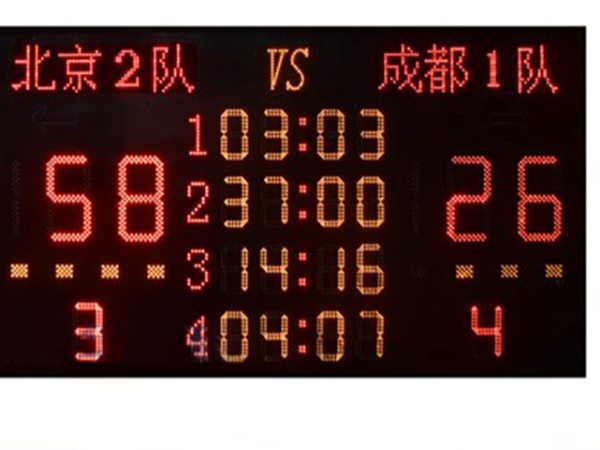 體育館專用籃球多功能電子記分牌GX-XTH12W30